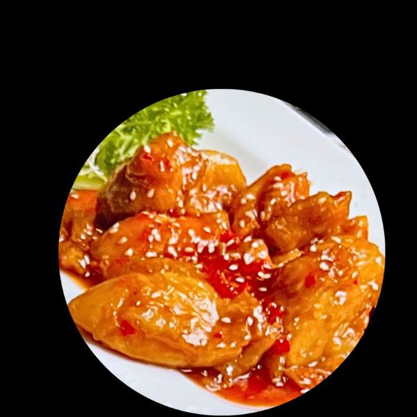 Stir-Fried file Chicken honey & garlic sauce